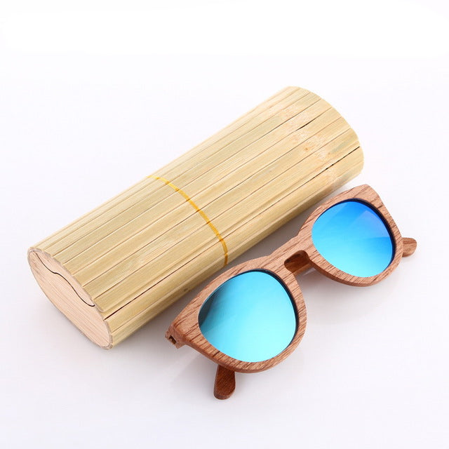 Unisex Zebra Wood Sunglasses - Sixty Six Depot