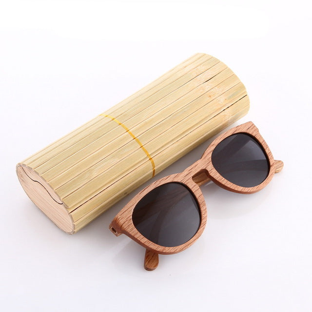 Unisex Zebra Wood Sunglasses - Sixty Six Depot